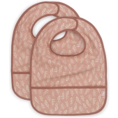 Jollein Slab Waterproof Meadow - Rosewood - 2 Stuks