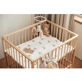 Jollein Boxkleed 75x95cm - Teddy Bear