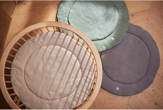 Boxkleed Rond ⌀ 95cm Basic Knit - Nougat - afbeelding 2