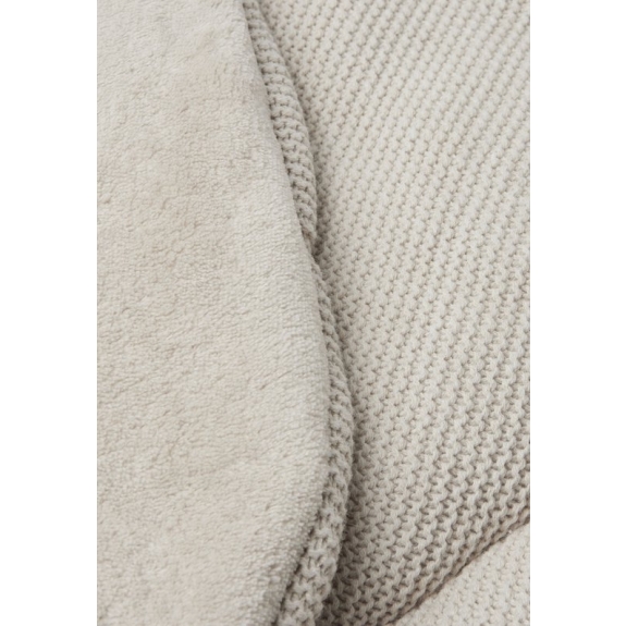 Jollein Boxkleed Rond ⌀ 95cm Basic Knit - Nougat