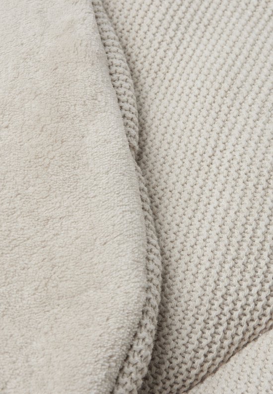 Boxkleed Rond ⌀ 95cm Basic Knit - Nougat - afbeelding 6