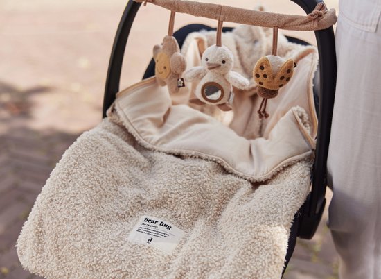 Voetenzak voor Autstoel & Kinderwagen Boucle - Naturel - afbeelding 4
