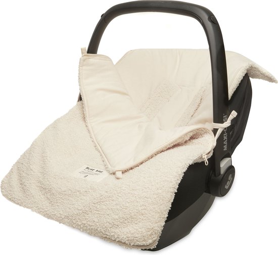 Voetenzak voor Autstoel & Kinderwagen Boucle - Naturel
