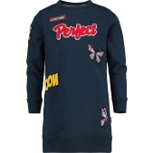 Vingino Meisjes Jurk Pollie - Dark Blue - Maat 128