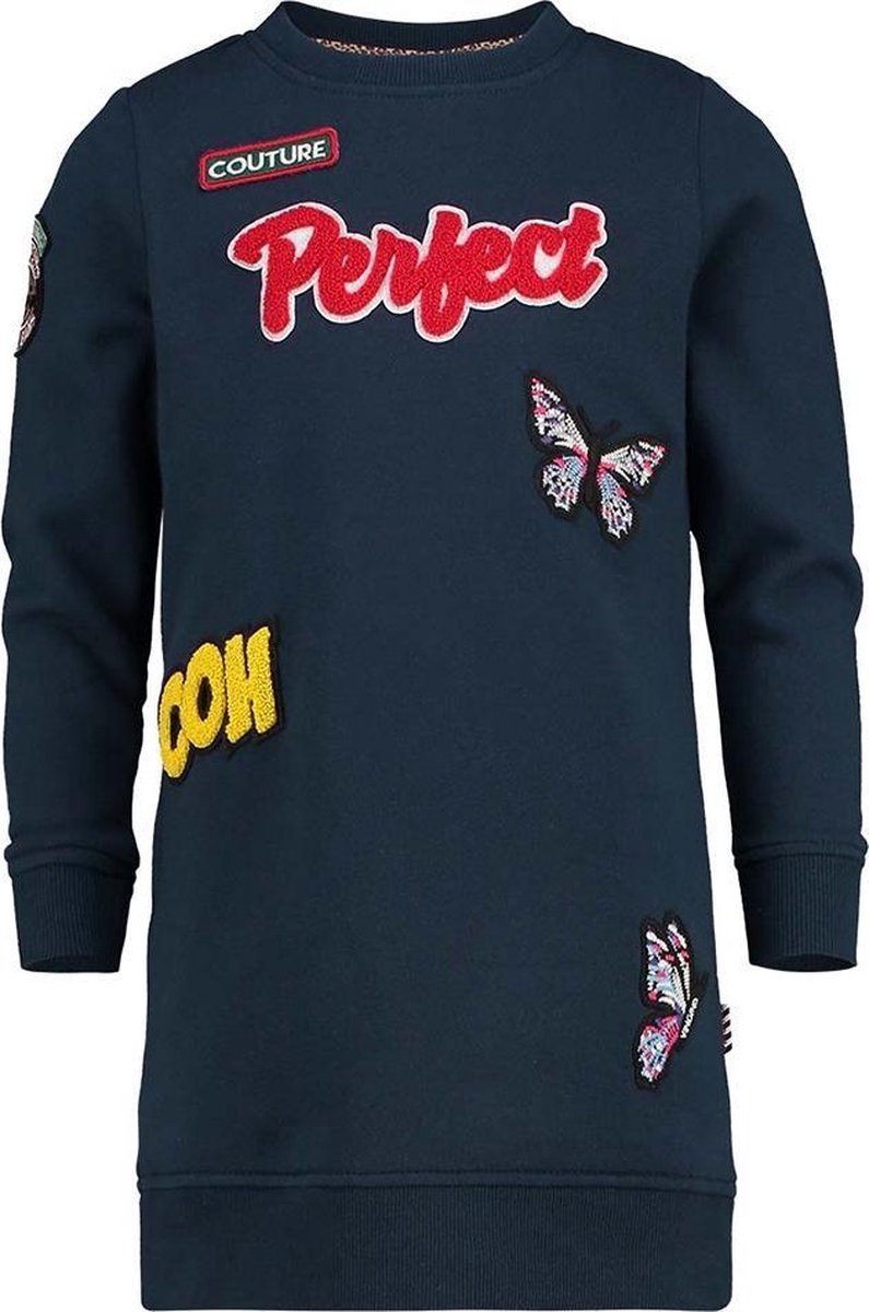 Meisjes Jurk Pollie - Dark Blue - Maat 128