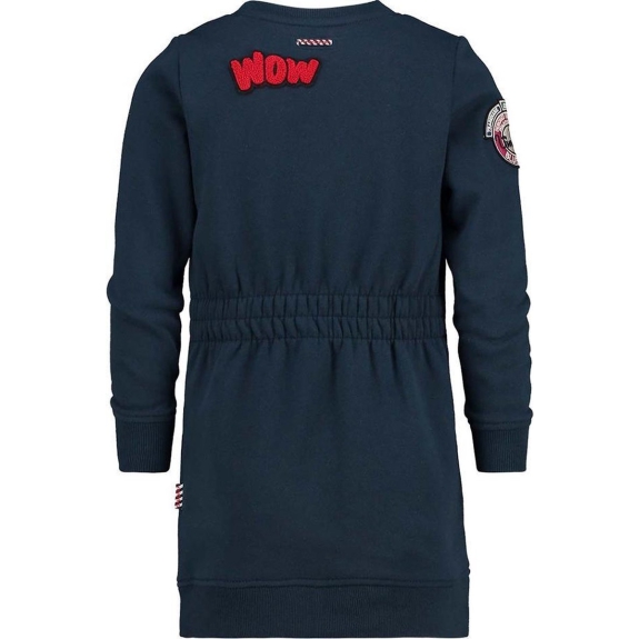 Vingino Meisjes Jurk Pollie - Dark Blue - Maat 128