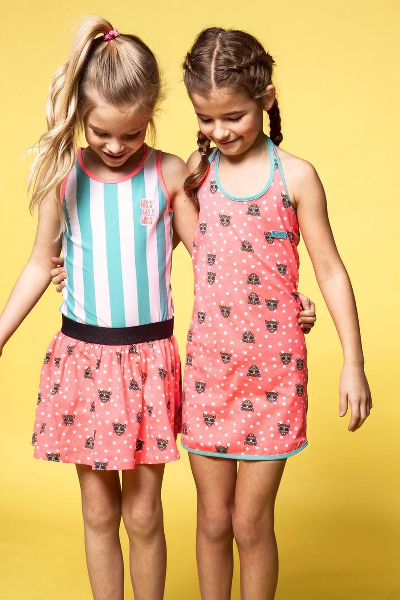 Meisjes Jurk - tiger dots - Maat 140 - afbeelding 3