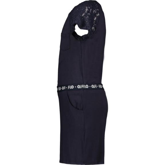 Like FLO jersey jurk kant - donkerblauw - Maat 116