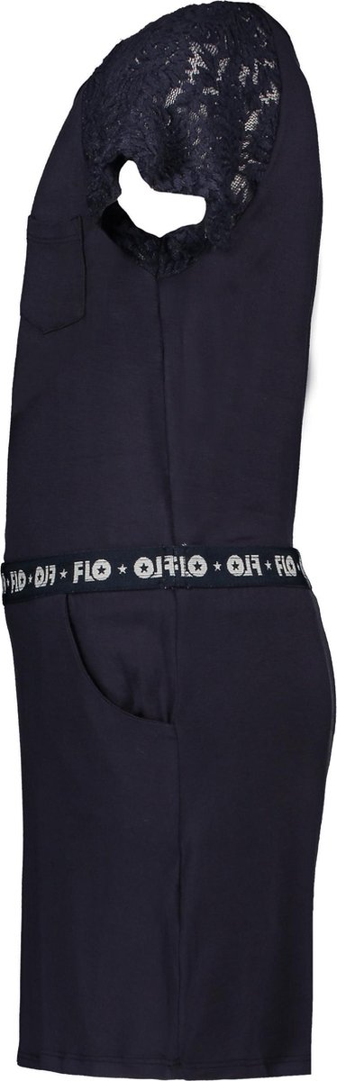 jersey jurk kant - donkerblauw - Maat 116 - afbeelding 3