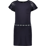 jersey jurk kant - donkerblauw - Maat 116