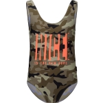 Meisjes Badpak Fabienne - khaki - Maat 152