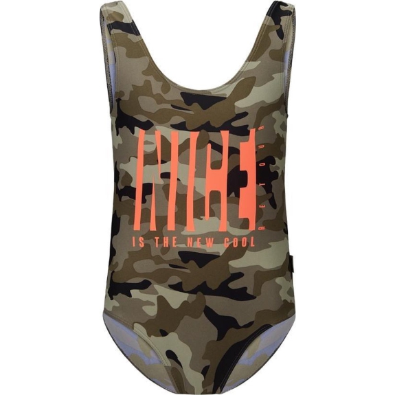 Retour Jeans Meisjes Badpak Fabienne - khaki - Maat 152