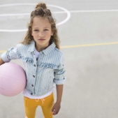 Tumble 'n dry Spijkerjas Laicha Denim Bleach - Maat 116