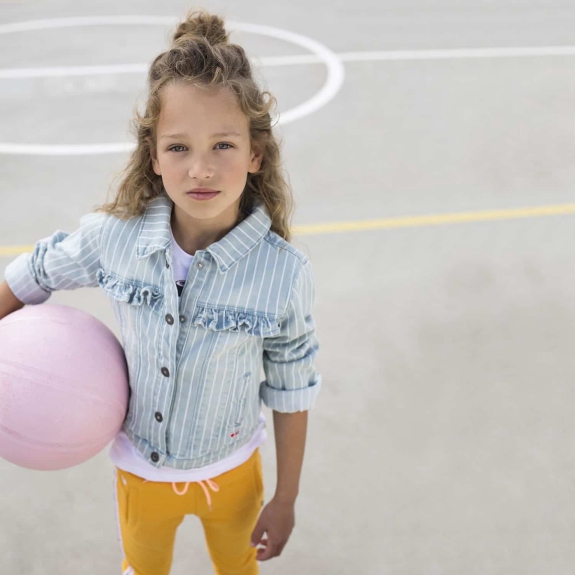 Tumble 'n dry Spijkerjas Laicha Denim Bleach - Maat 116