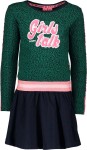 Meisjes jurk - emerald groen - Maat 146/152