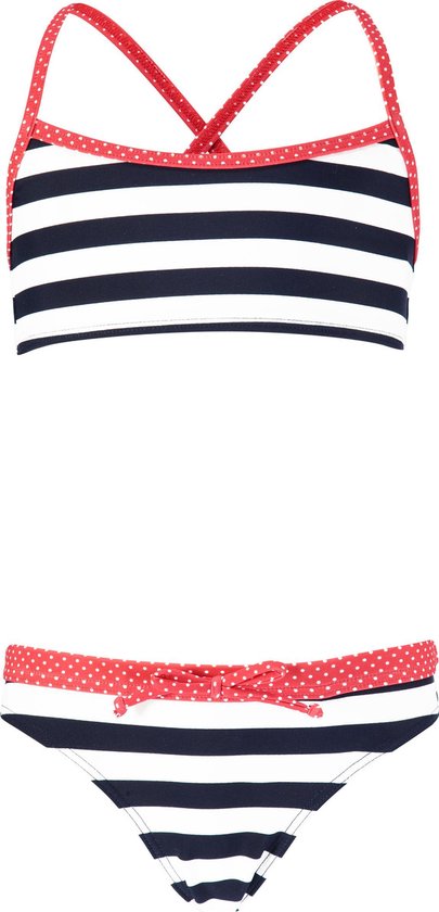 Kiana Cross Back Meisjes Bikini - Navy - Maat 140