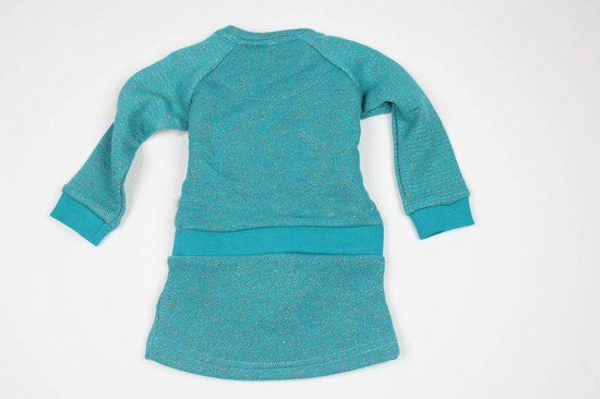 Jurk - turquoise - Maat 86 - afbeelding 2