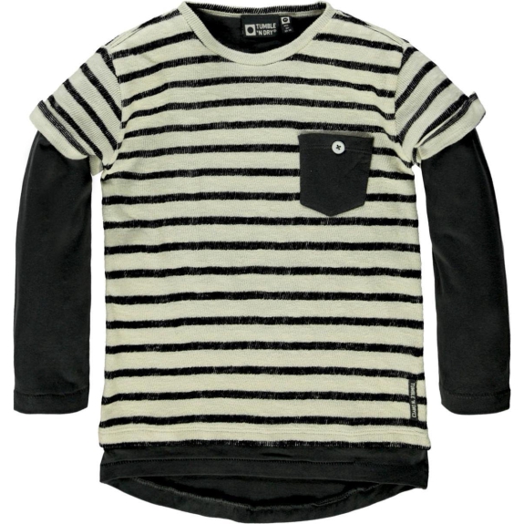 Tumble 'N Dry jongens T-shirt Kaine - Ecru - Maat 128 