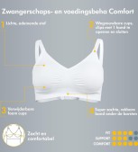 Medela Zwangerschapsbh & Voedingsbh Wit - Maat XL
