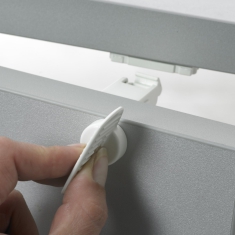 Jippie's - Aanvulling Magneetsloten 4 Stuks - Wit