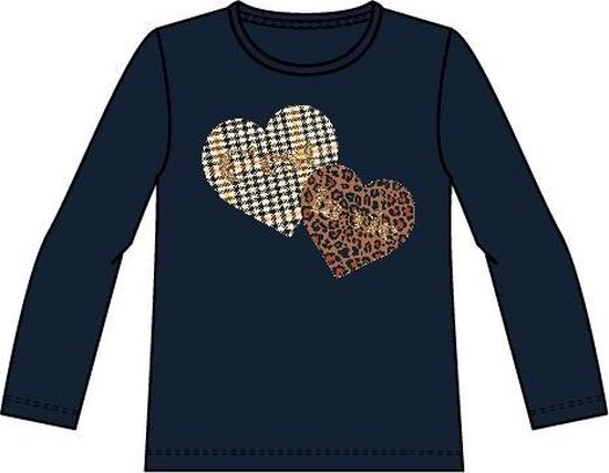 Meisjes T-shirt - Dark Sapphire - Maat 86