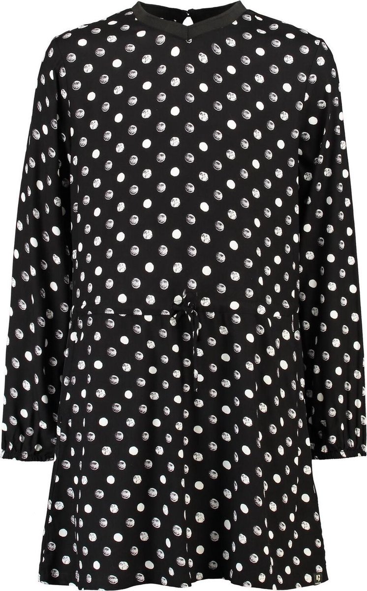 Meisjes jurk - off black - Maat 164/170