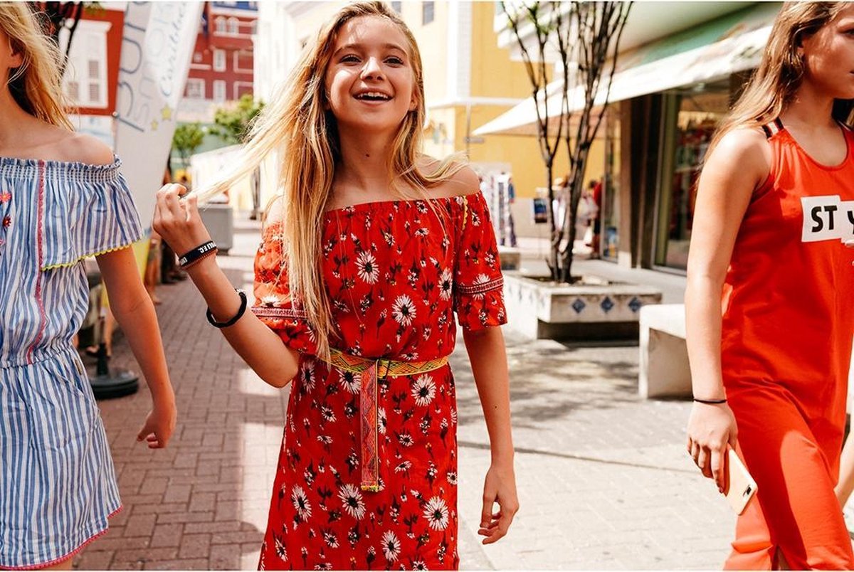 Meisjes Jurk Primma - Red Lollipop - Maat 140 - afbeelding 3