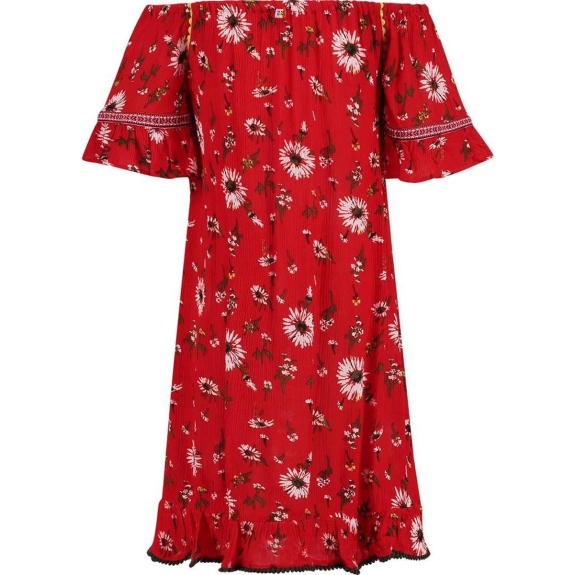 Vingino Meisjes Jurk Primma - Red Lollipop - Maat 140