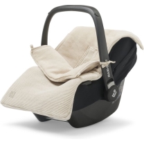 Jollein Voetenzak voor Autostoel - Basic Knit Nougat