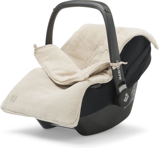 Voetenzak voor Autostoel - Basic Knit Nougat