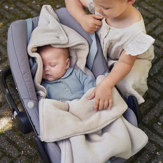 Voetenzak voor Autostoel - Basic Knit Nougat - afbeelding 4