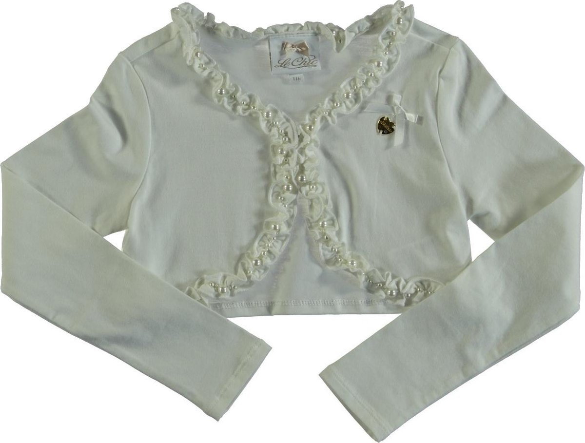 Meisjes Vest - off white - Maat 104
