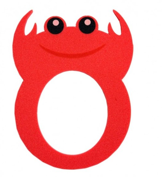  Toddler - Showercap - Douchekap - Krab Rood