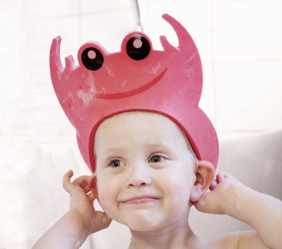  Toddler - Showercap - Douchekap - Krab Rood