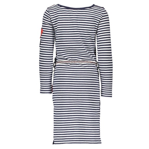 NONO Meisjes Jurk - Navy - Maat 122/128