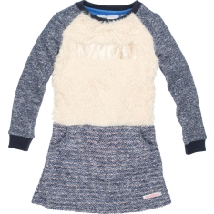 Moodstreet Meisjes Jurk - Navy - Maat 110